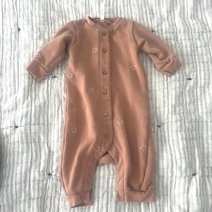 Rylee + Cru 0-3m Button Down Jumpsuit Baby Girl / Boy - Like New, Worn Once